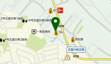 ダイソー松戸大橋店の地図画像