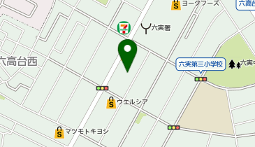 ダイソー松戸六高台店の地図画像