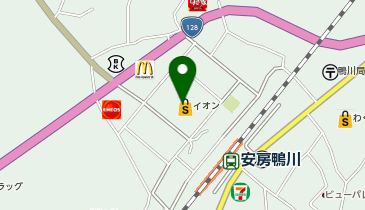 ダイソーイオン鴨川店の地図画像