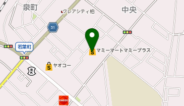 ダイソーマミーマート柏若葉町店の地図画像