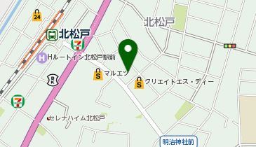 ダイソーラコマート北松戸店の地図画像