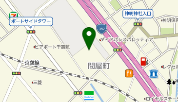 ダイソーイオンスタイル千葉みなと店の地図画像