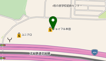 シュー・プラザジョイフル本田千葉ニュータウン店の地図画像