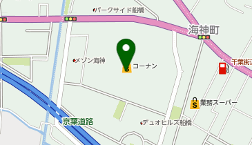 TOKYO SHOES RETAILING CENTERコーナン京葉船橋インター店の地図画像