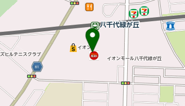 auショップイオンモール八千代緑が丘の地図画像