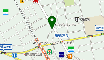 auショップ稲毛の地図画像
