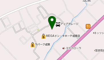 auショップ成東の地図画像