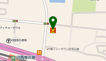 デイリーヤマザキ印西滝野店の地図画像