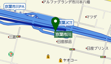 デイリーヤマザキ京葉市川PA(下り)店の地図画像