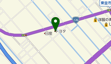 千葉トヨタ自動車東金店の地図画像