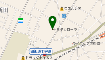 トヨタカローラ千葉四街道店の地図画像