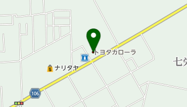 トヨタカローラ千葉富里店の地図画像