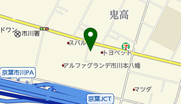 トヨタカローラ千葉鬼高店の地図画像