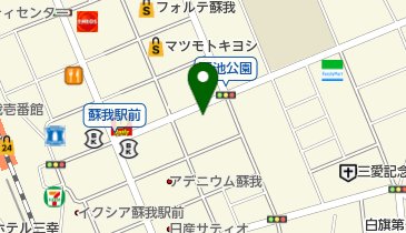 トヨタカローラ千葉蘇我店の地図画像