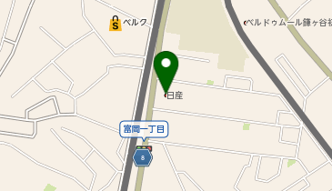 千葉日産鎌ヶ谷富岡店の地図画像