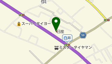 千葉日産白井店の地図画像