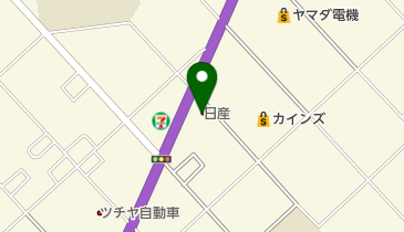 千葉日産東金田間店の地図画像