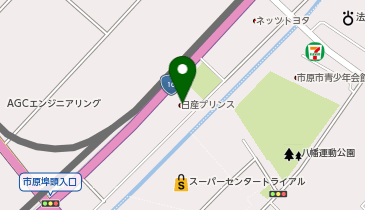 日産プリンス千葉市原店の地図画像