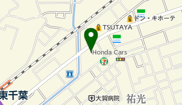 Honda Cars千葉高品店の地図画像