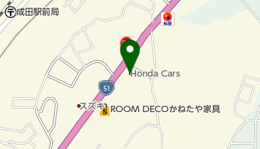 Honda Cars千葉成田駅前店の地図画像