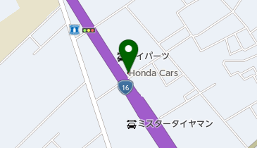 Honda Cars千葉野田北店の地図画像