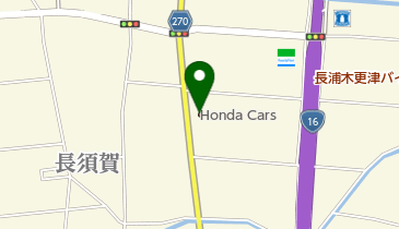 Honda Cars千葉長須賀北店の地図画像