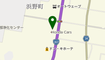 Honda Cars千葉浜野店の地図画像