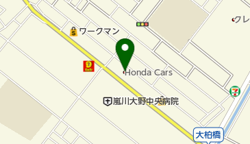 Honda Cars西千葉市川北店の地図画像