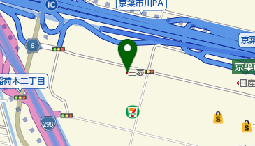 千葉三菱コルト自動車販売市川店の地図画像