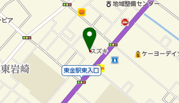 スズキ自販京葉スズキアリーナ東金の地図画像