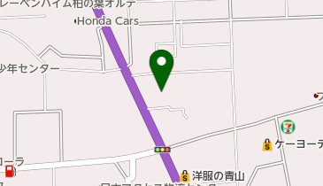 フォルクスワーゲン柏の地図画像