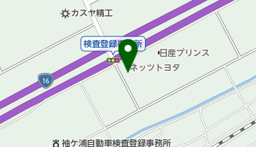 ネッツトヨタ千葉袖ヶ浦店の地図画像