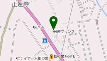 千葉日産日産カーパレス柏店の地図画像