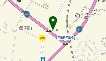 成田三菱自動車販売成田本店の地図画像