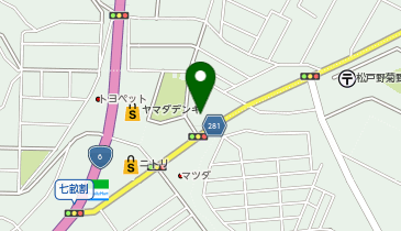 ダイハツ千葉販売松戸南店の地図画像