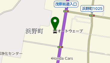 オートウェーブ浜野店の地図画像