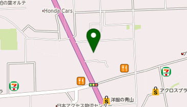 オリックスレンタカー柏十余二カウンターの地図画像