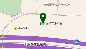 ペッパーランチジョイフル本田千葉ニュータウン店の地図画像