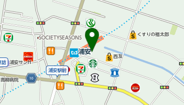 ウェンディーズファーストキッチン浦安西友店の地図画像