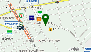 マクドナルドイオン稲毛店の地図画像