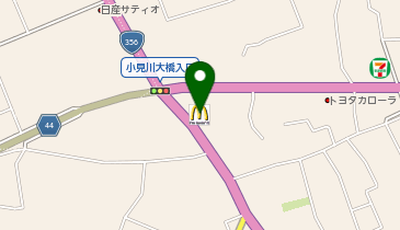 マクドナルド356小見川店の地図画像