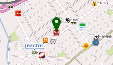 すき家市原白金店の地図画像