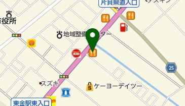 ステーキ宮東金店の地図画像