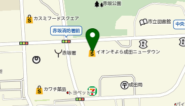 サイゼリヤそよら成田ニュータウン店の地図画像