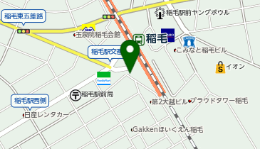 安楽亭稲毛駅前店の地図画像