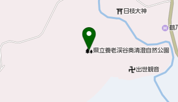 県立養老渓谷奥清澄自然公園の地図画像