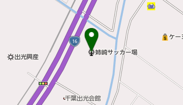 姉崎サッカー場の地図画像