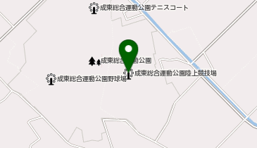 成東総合運動公園陸上競技場の地図画像