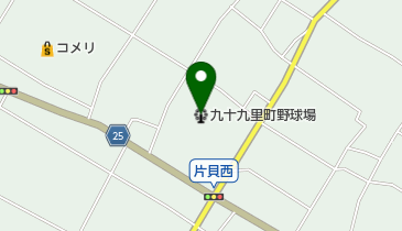 九十九里町野球場の地図画像