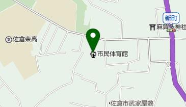 佐倉市民体育館の地図画像